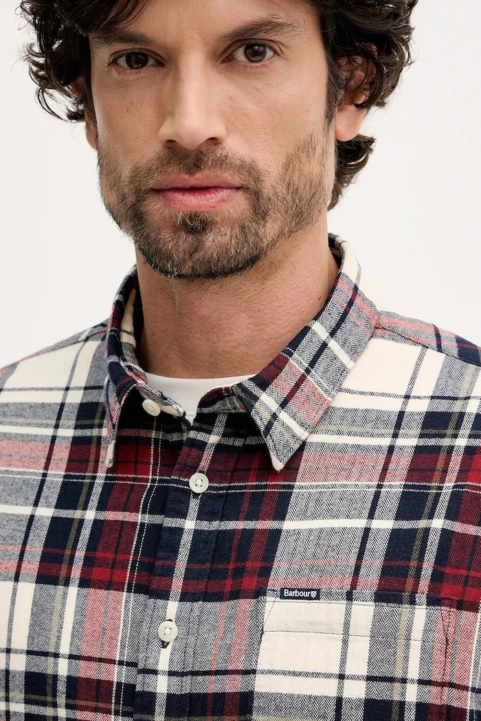 Camisa de algodón Barbour Malham