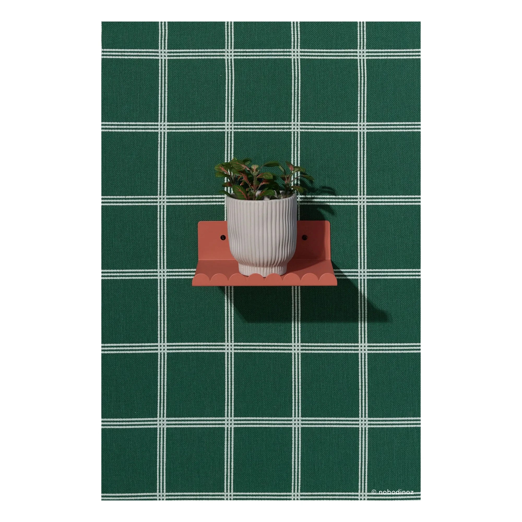 Nobodinoz - Estante de pared Vibes 20x16 cm | Terracota