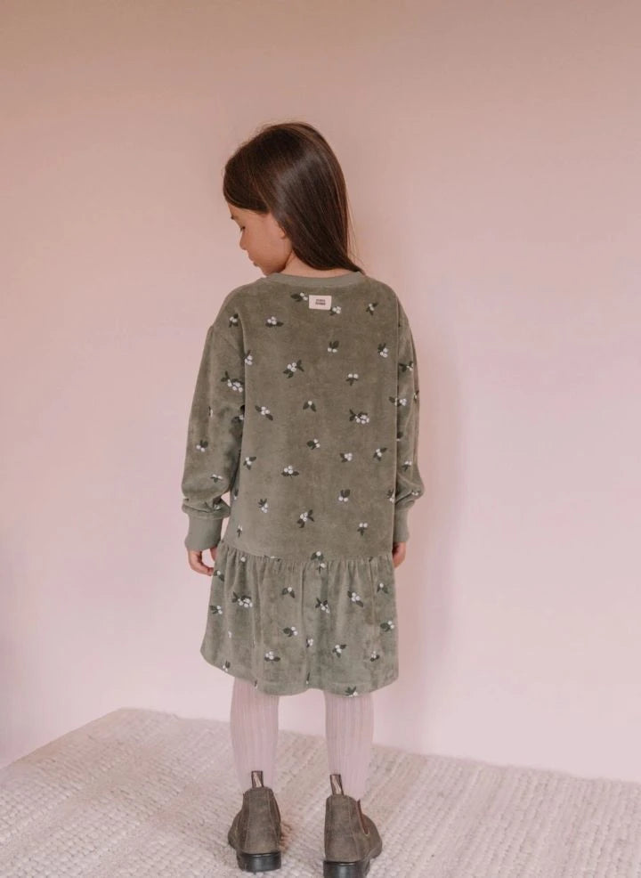 Studio Bohème - Chicas Gui Vestido de Terciopelo de Algodón Orgánico