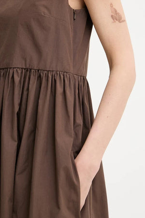 Weekend Max Mara vestido de algodón GOLA