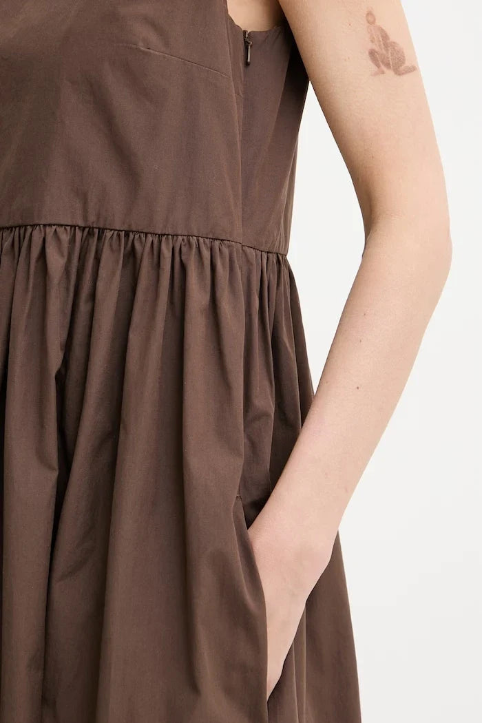 Weekend Max Mara vestido de algodón GOLA