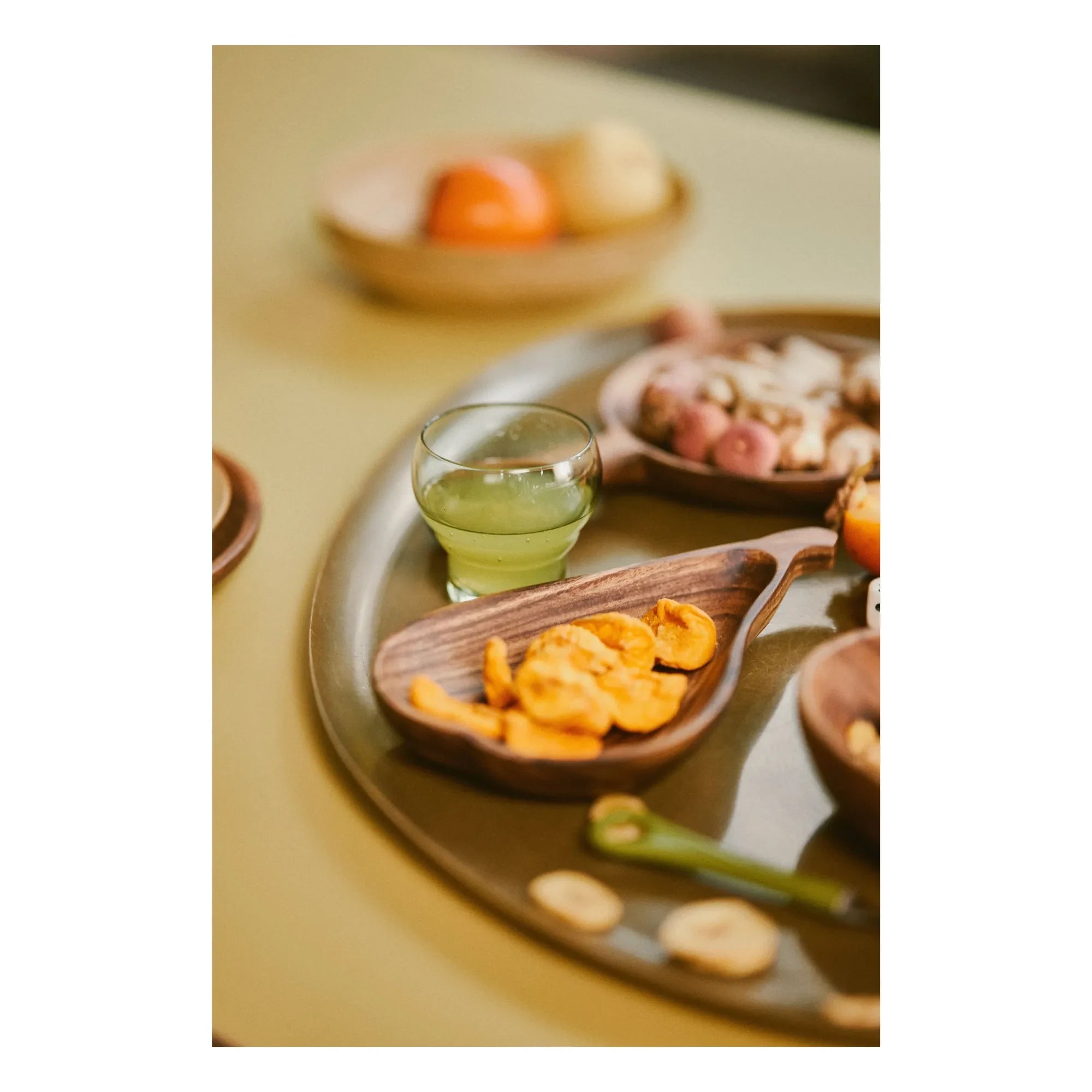 HKliving - Plato pera de acacia