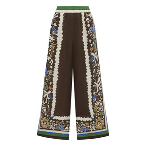 Alémais - Pantalón Fas de lino | Marrón