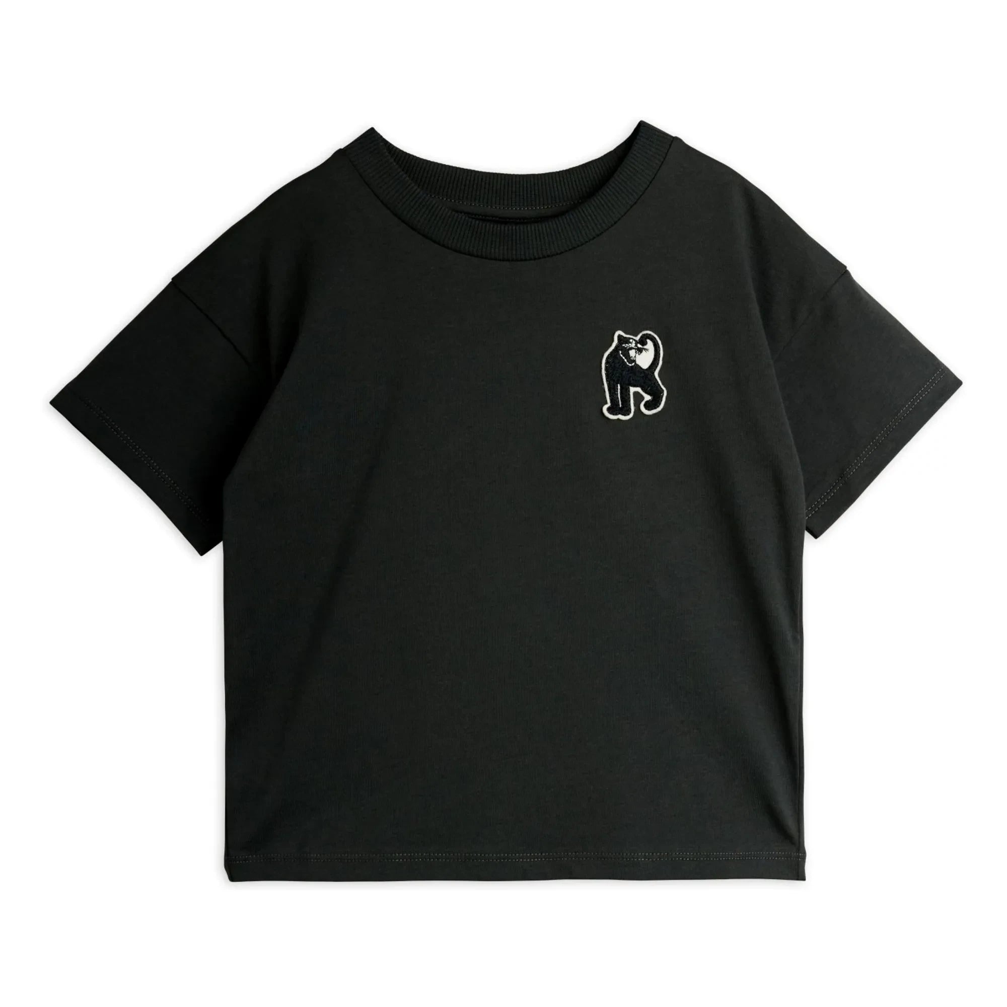 Mini Rodini - Camiseta de algodón orgánico Panther | Negro