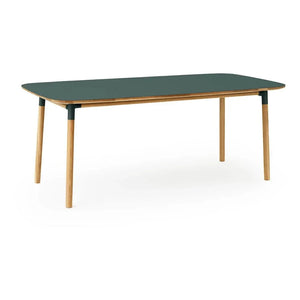 Normann Copenhagen - Mesa rectangular Form 95x200cm | Verde