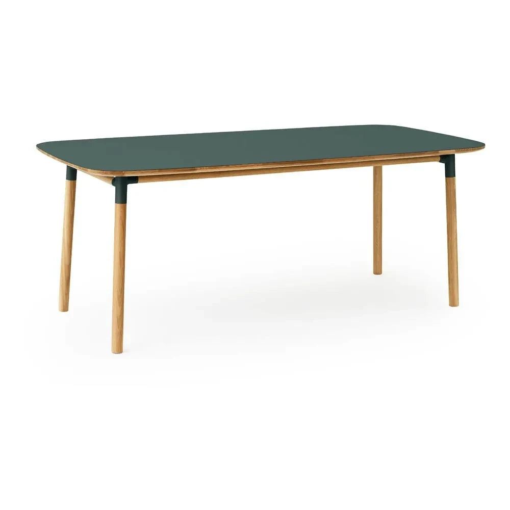 Normann Copenhagen - Mesa rectangular Form 95x200cm | Verde