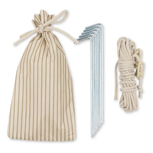 Konges Sløjd - Tienda de playa plegable Tea Stripe | Beige