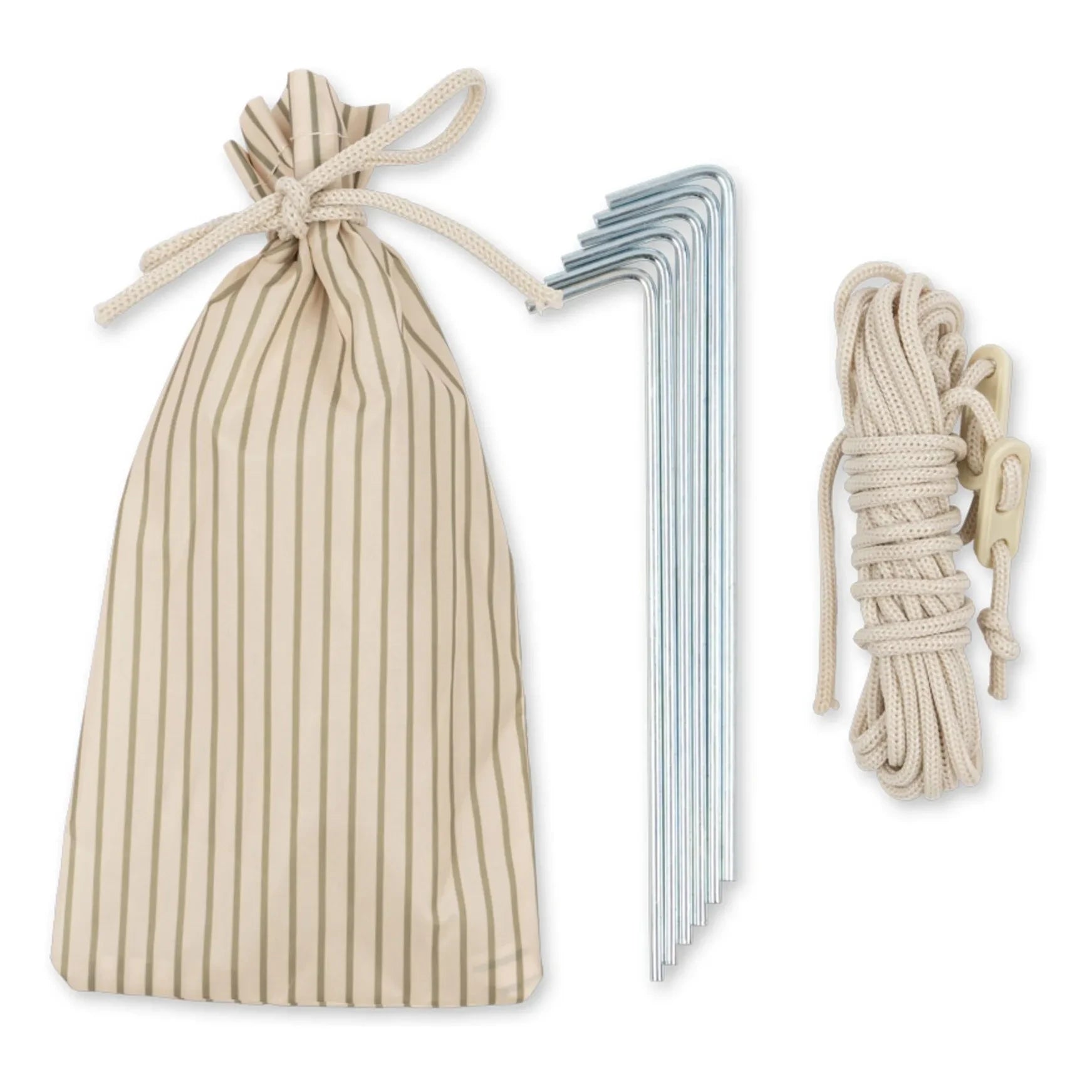 Konges Sløjd - Tienda de playa plegable Tea Stripe | Beige