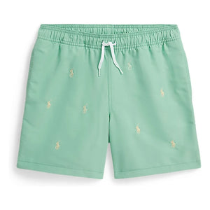 Ralph Lauren - Bañador con logo de fibras recicladas | Verde claro