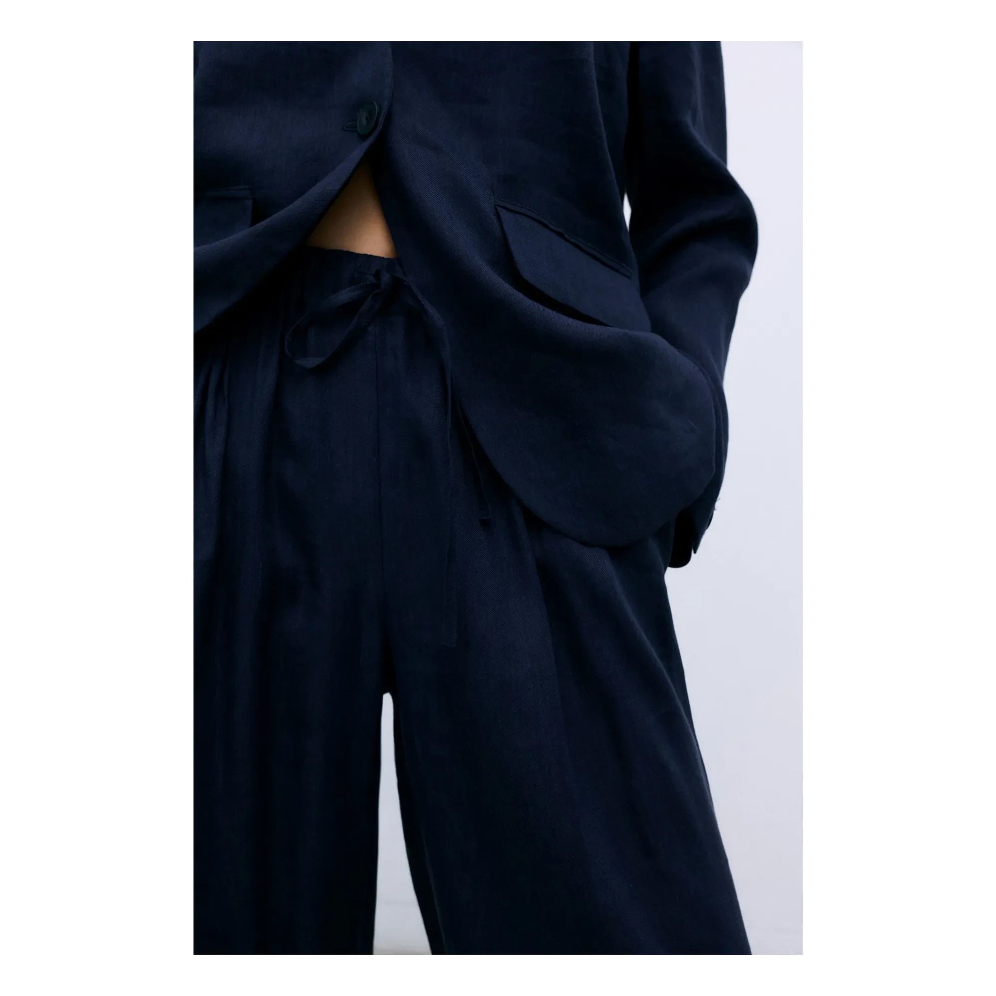 the new society - Melissa Pantalones de lino | Negro