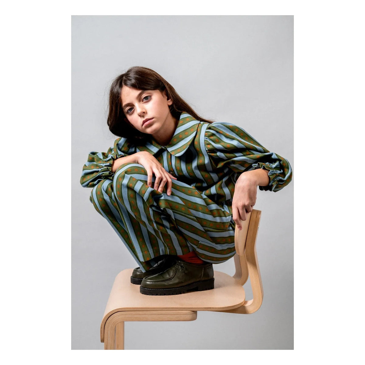 birinit - Blusa a Rayas Levante | Verde