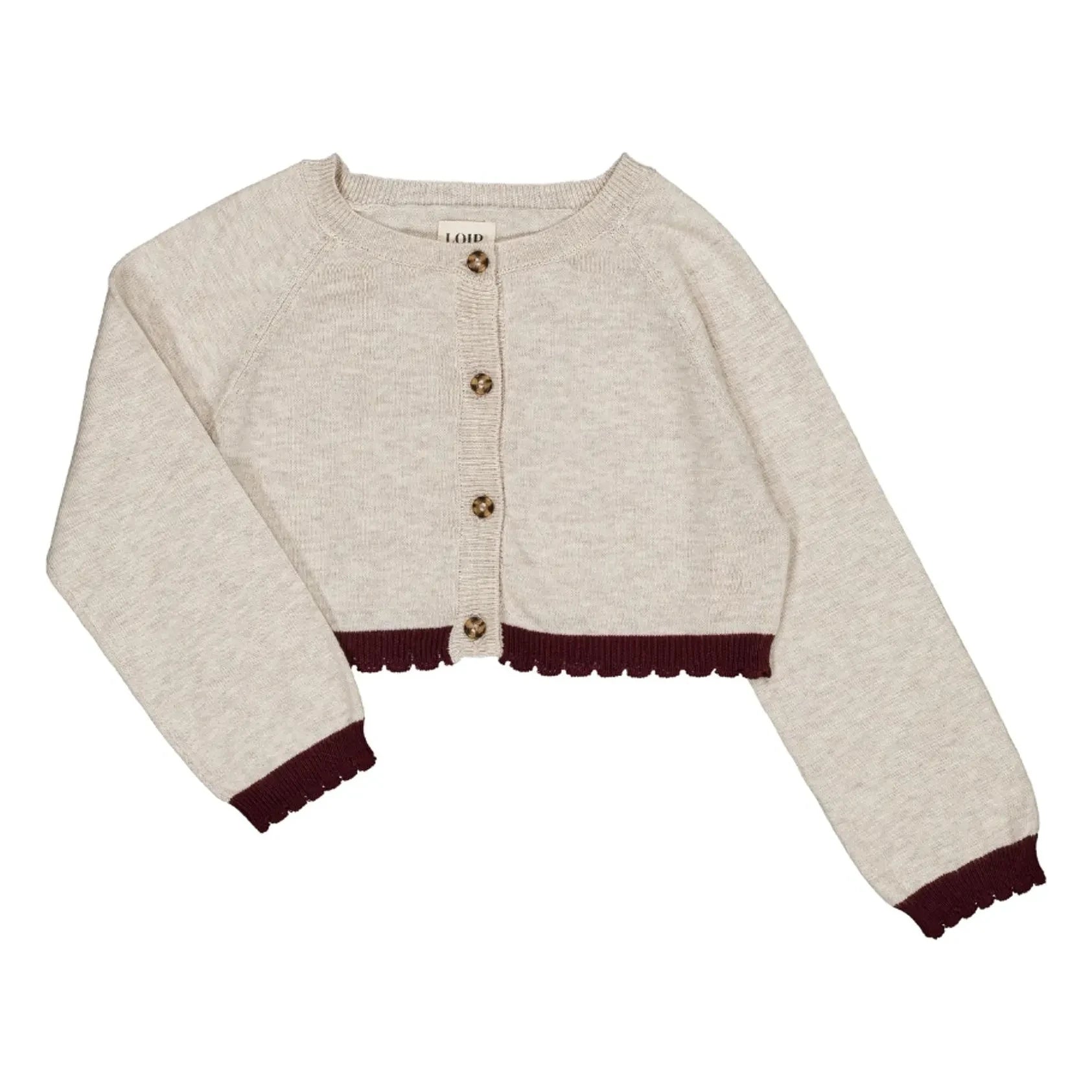 Cárdigan bolero Loir - Chiné | Beige