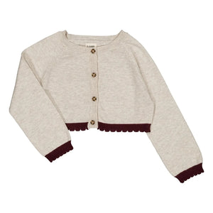 Cárdigan bolero Loir - Chiné | Beige