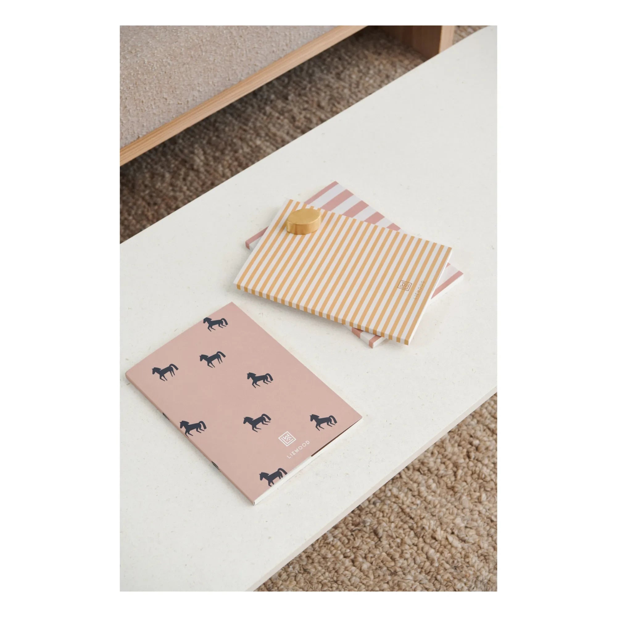 Liewood - Cuaderno A4 Jae | Rayas Tuscany rose/Sandy