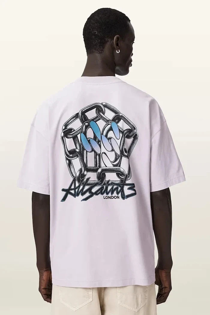 Camiseta básica de hombre AllSaints AFFIX con lino