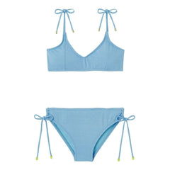 Lison Paris - Bahamas Metallic Traje de Baño de 2 Piezas | Azul claro
