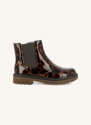 Pom d'Api - Boots Sid JodZip Mermer Desenli Rugan | Kahverengi