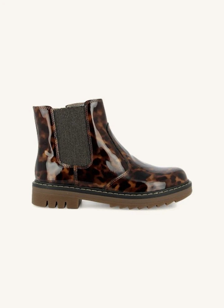 Pom d'Api - Boots Sid JodZip Mermer Desenli Rugan | Kahverengi