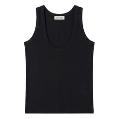 Smallable Woman - Camiseta de tirantes acanalada Perla | Negro