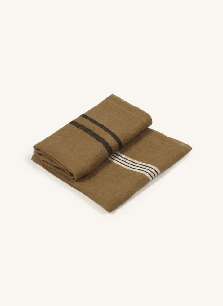 Libeco - Servilleta a Rayas | Beige