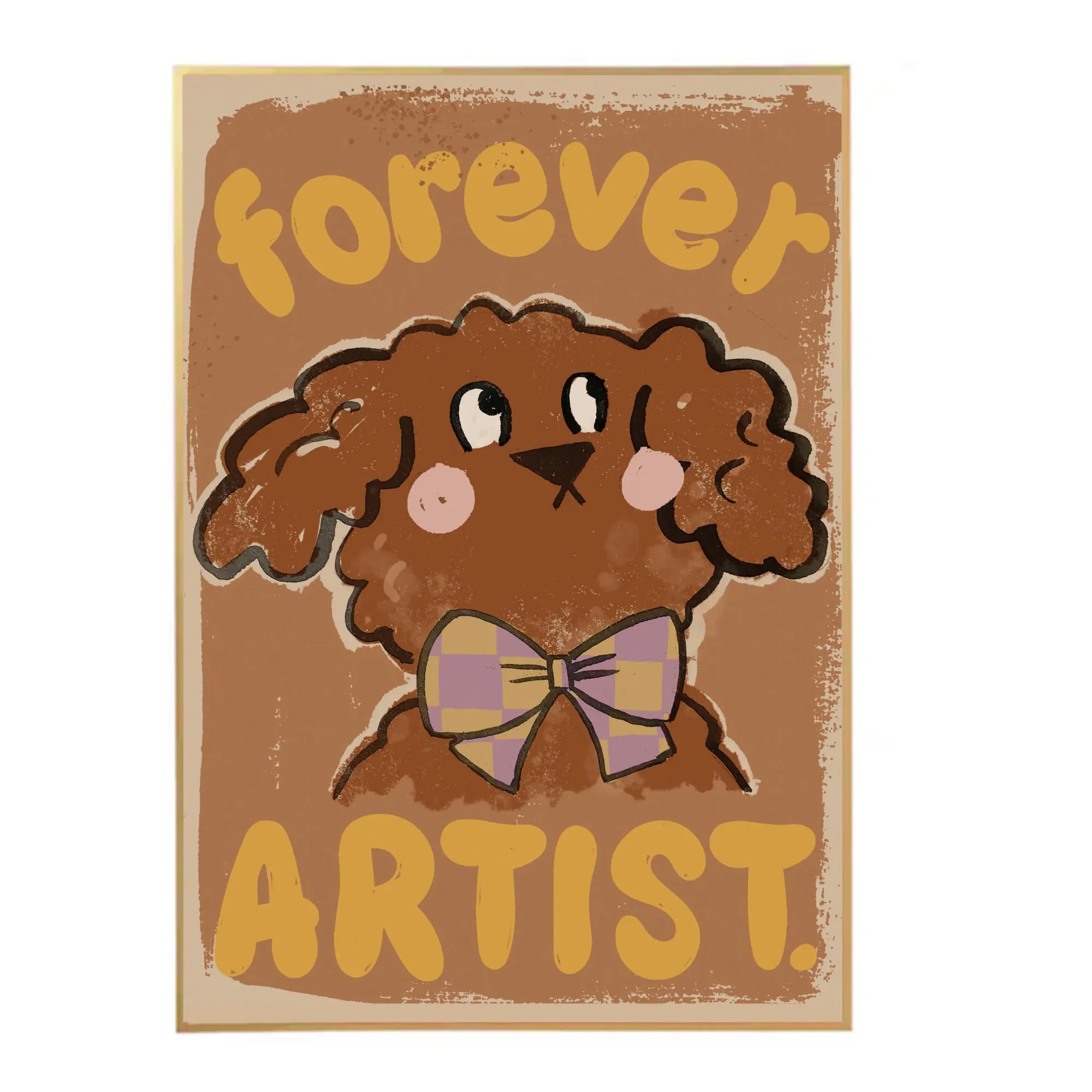 Studio Loco - Póster Forever Artist Dog grande