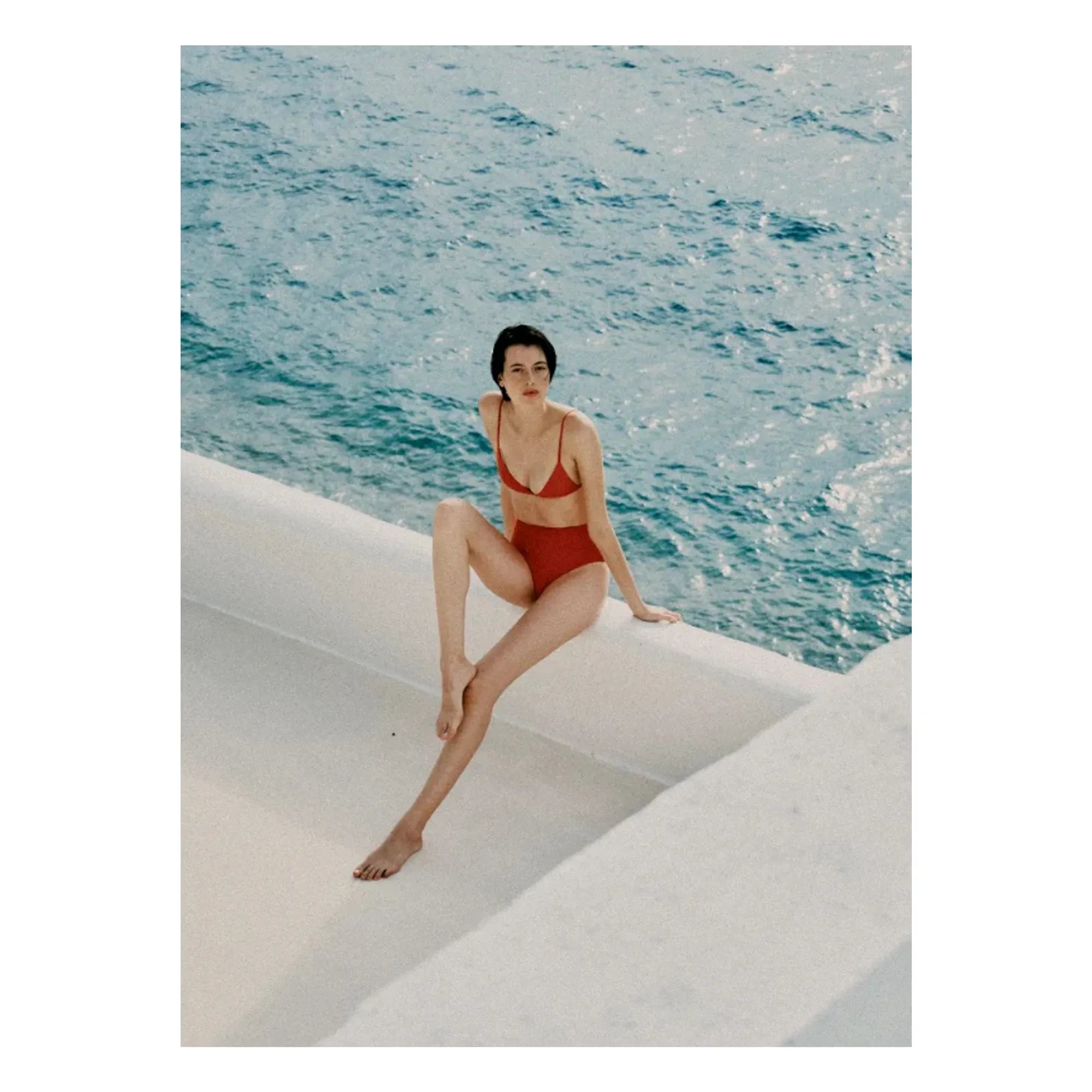 Vanessa Sposi - Parte de Arriba de Bikini Triangular Rojo