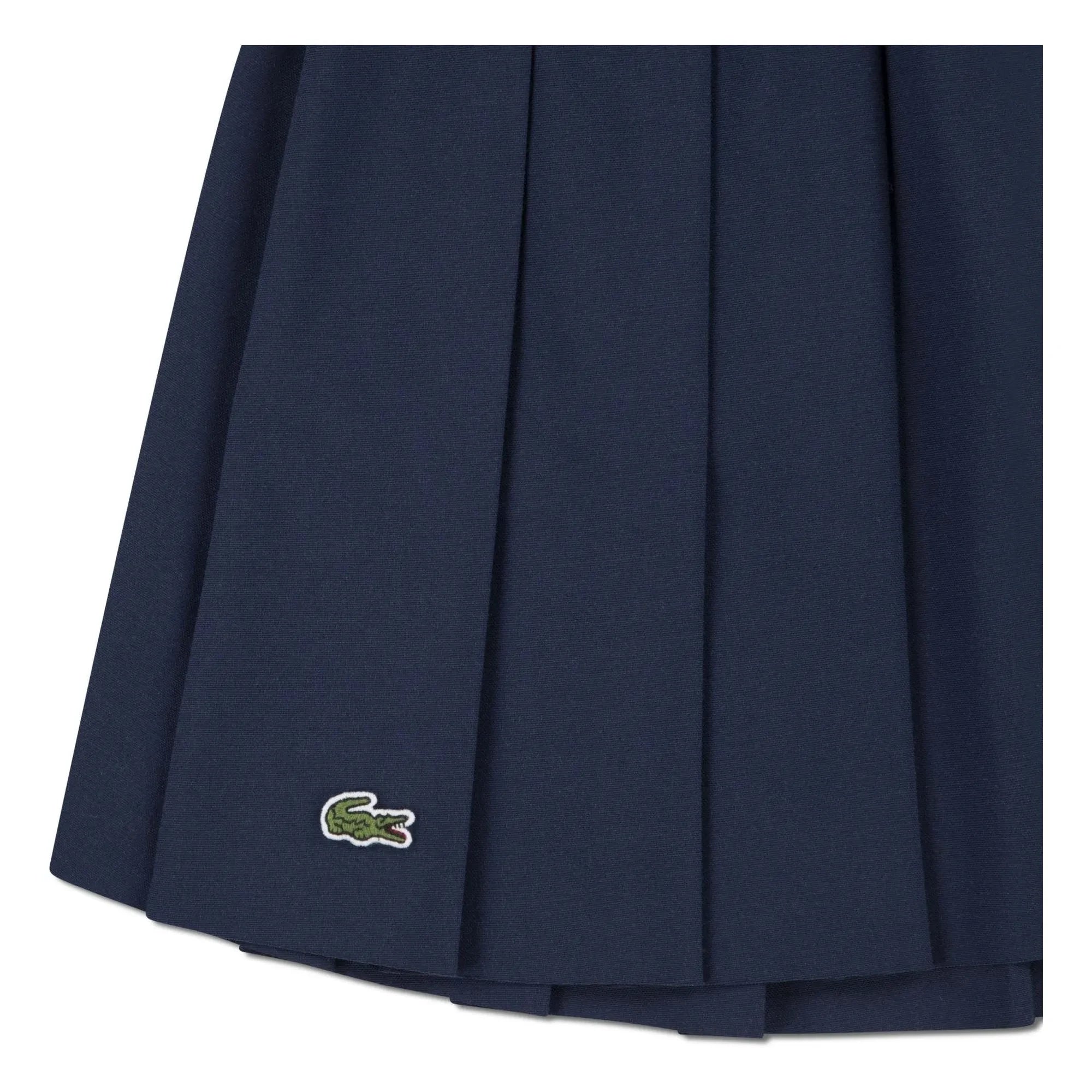 Lacoste - Falda plisada de fibra reciclada | Azul Marino