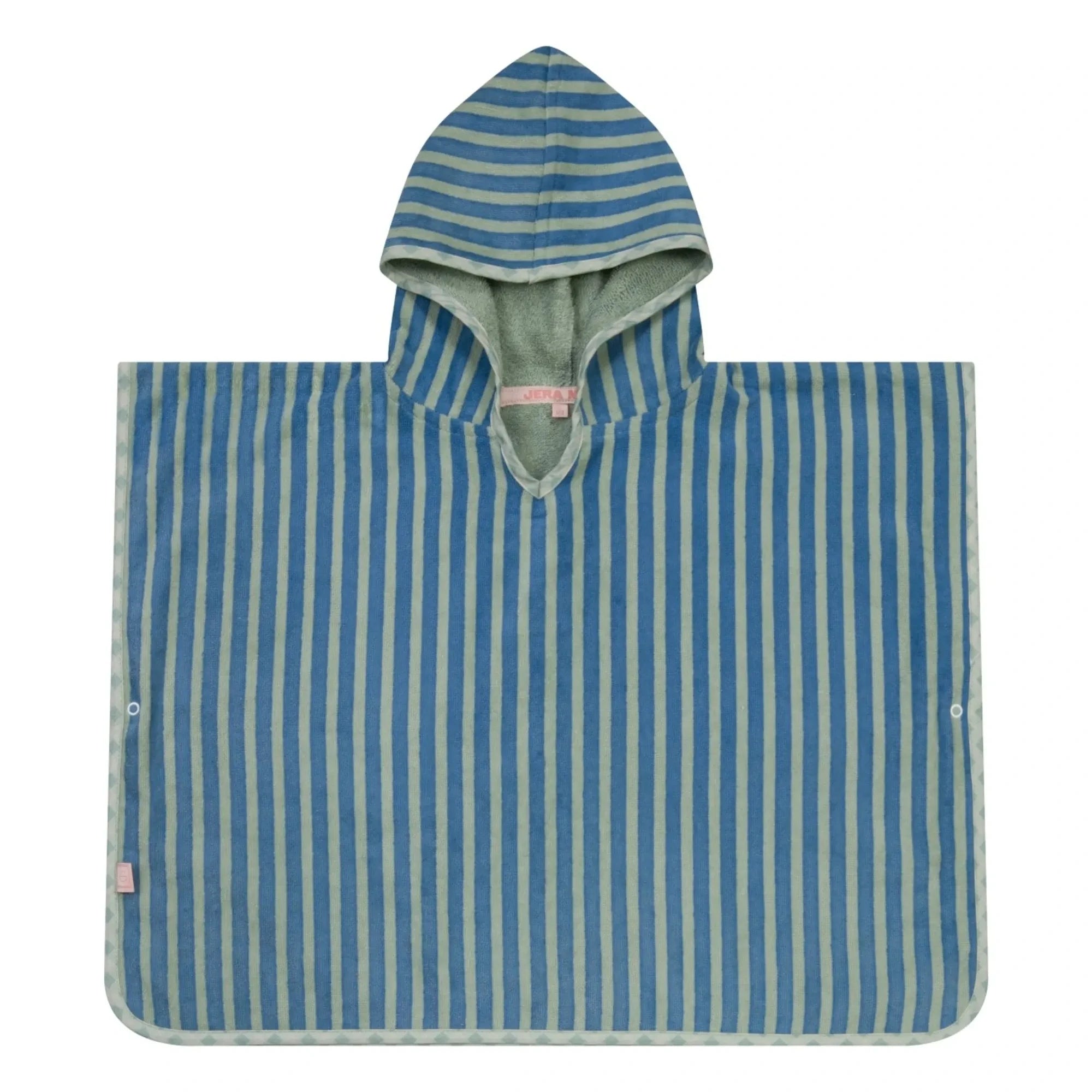 Jera Mini - Poncho Albornoz a Rayas | Agua Verde