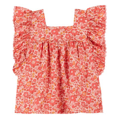 Emile et Ida - Blusa con volantes Liberty | Coral