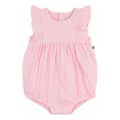 Petit Bateau - Peto de gasa de algodón orgánico liso | Rosa