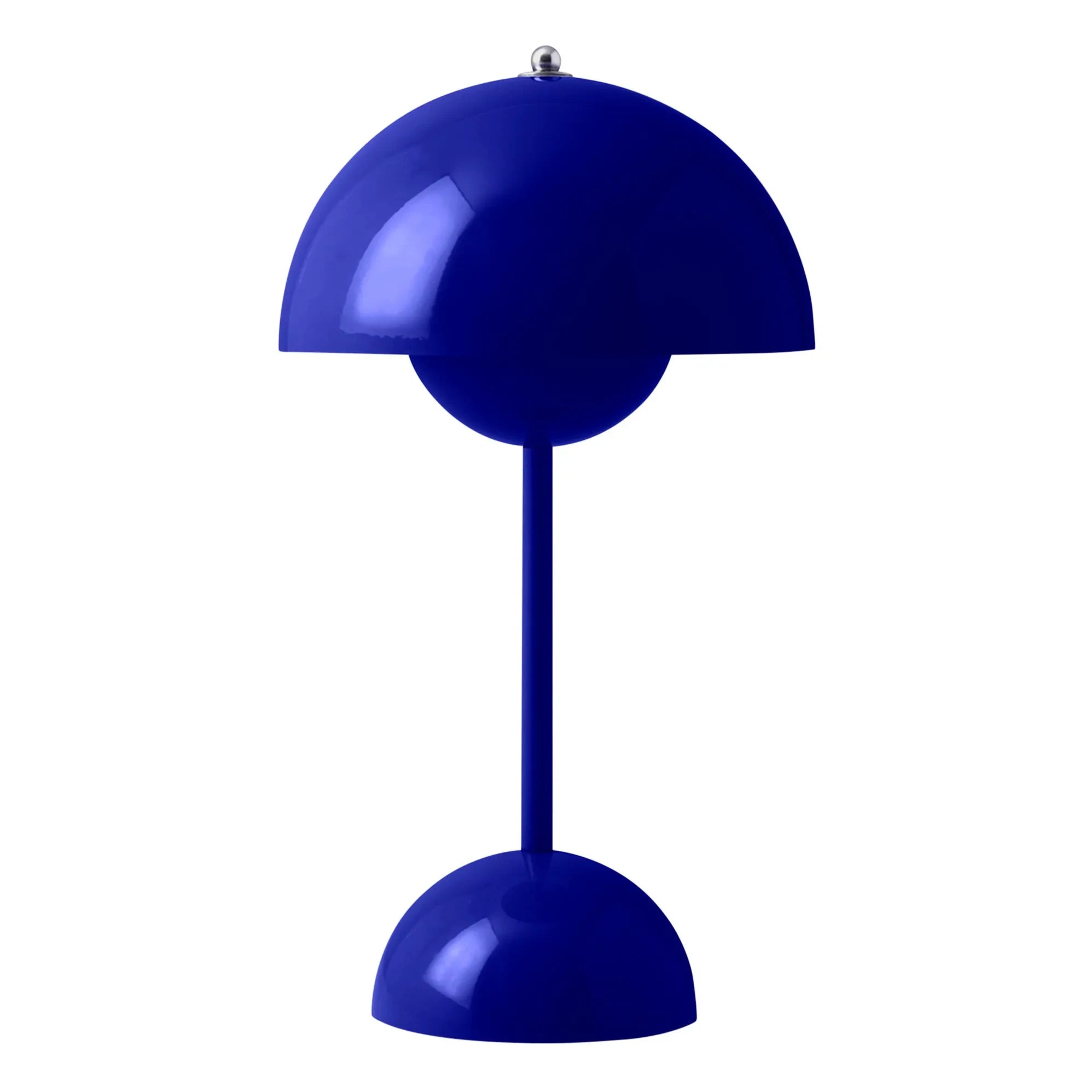 & Tradition - Lámpara de Mesa Portátil Flowerpot VP9, Vernon Panton | Azul