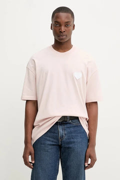 Camiseta de algodón con eslogan AllSaints LOVER
