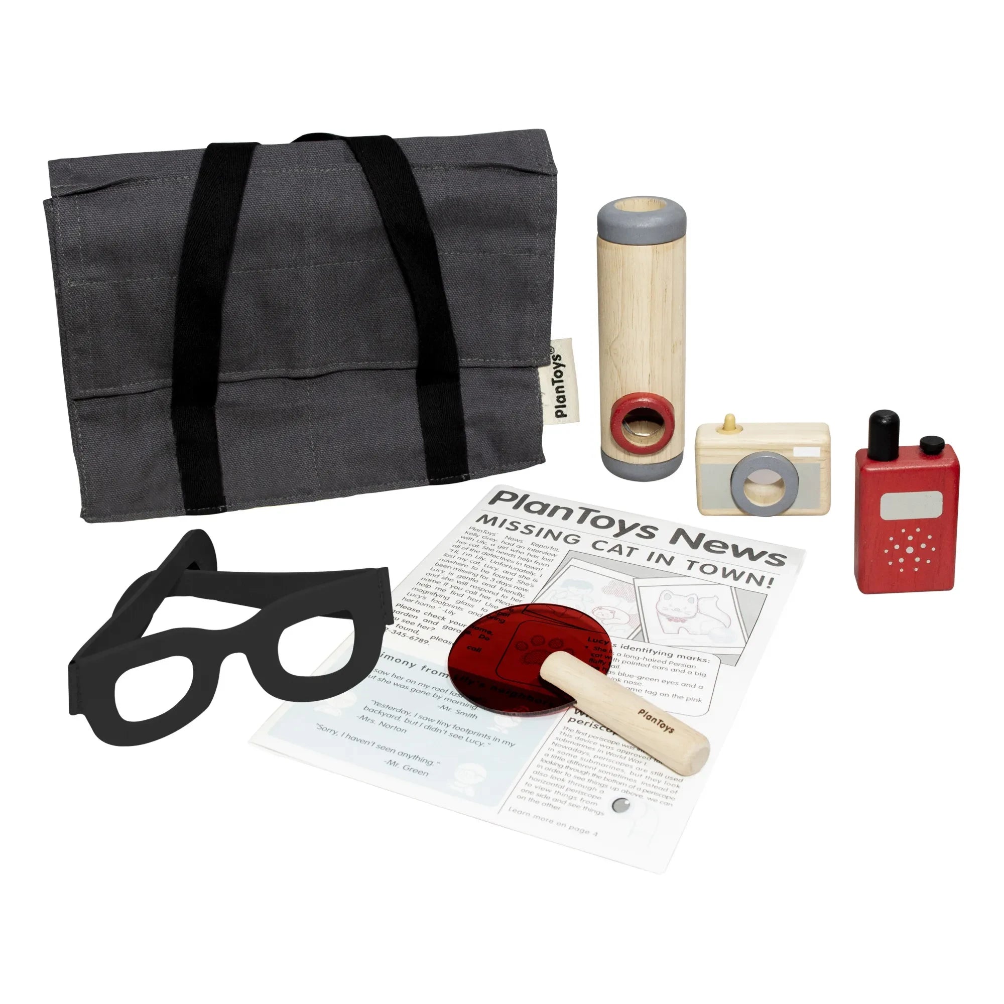 Plan Toys - Maletín de detective con accesorios