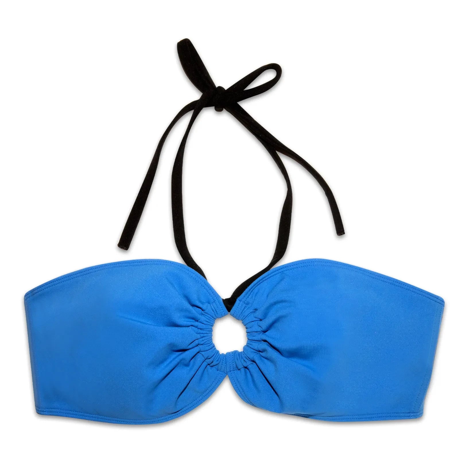 Miska Paris - Top de bikini bandeau bicolor | Azul real