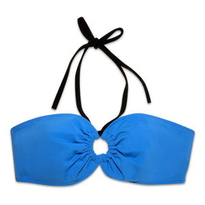 Miska Paris - Top de bikini bandeau bicolor | Azul real
