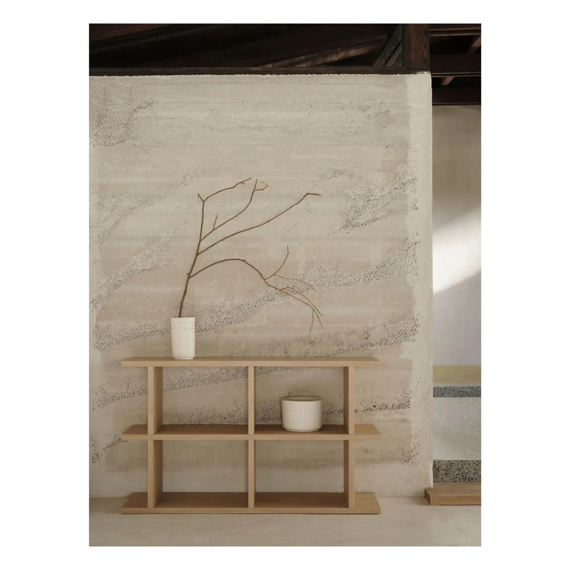 Ferm Living - Jarrón de cerámica aterciopelada | Crudo