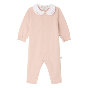 Bonpoint - Pijama Cayla de algodón orgánico con cuello Peter Pan | Melocotón