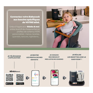Béaba - Robot de cocina Babycook Smart | Gris carbón
