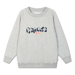 Sudadera con logo de algodón orgánico Repose AMS | Gris jaspeado