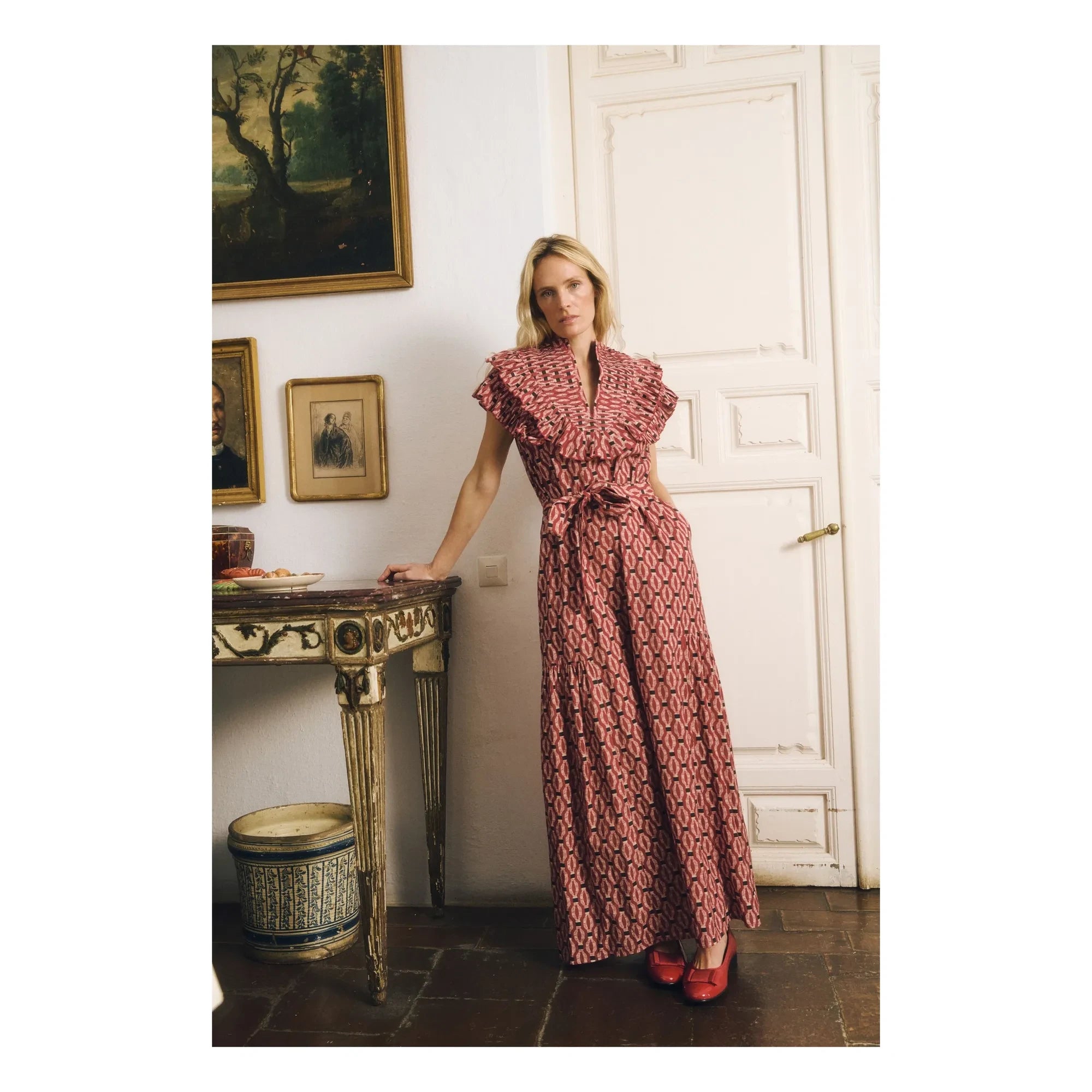Maria de la Orden - Vestido de algodón Daytona | Rojo