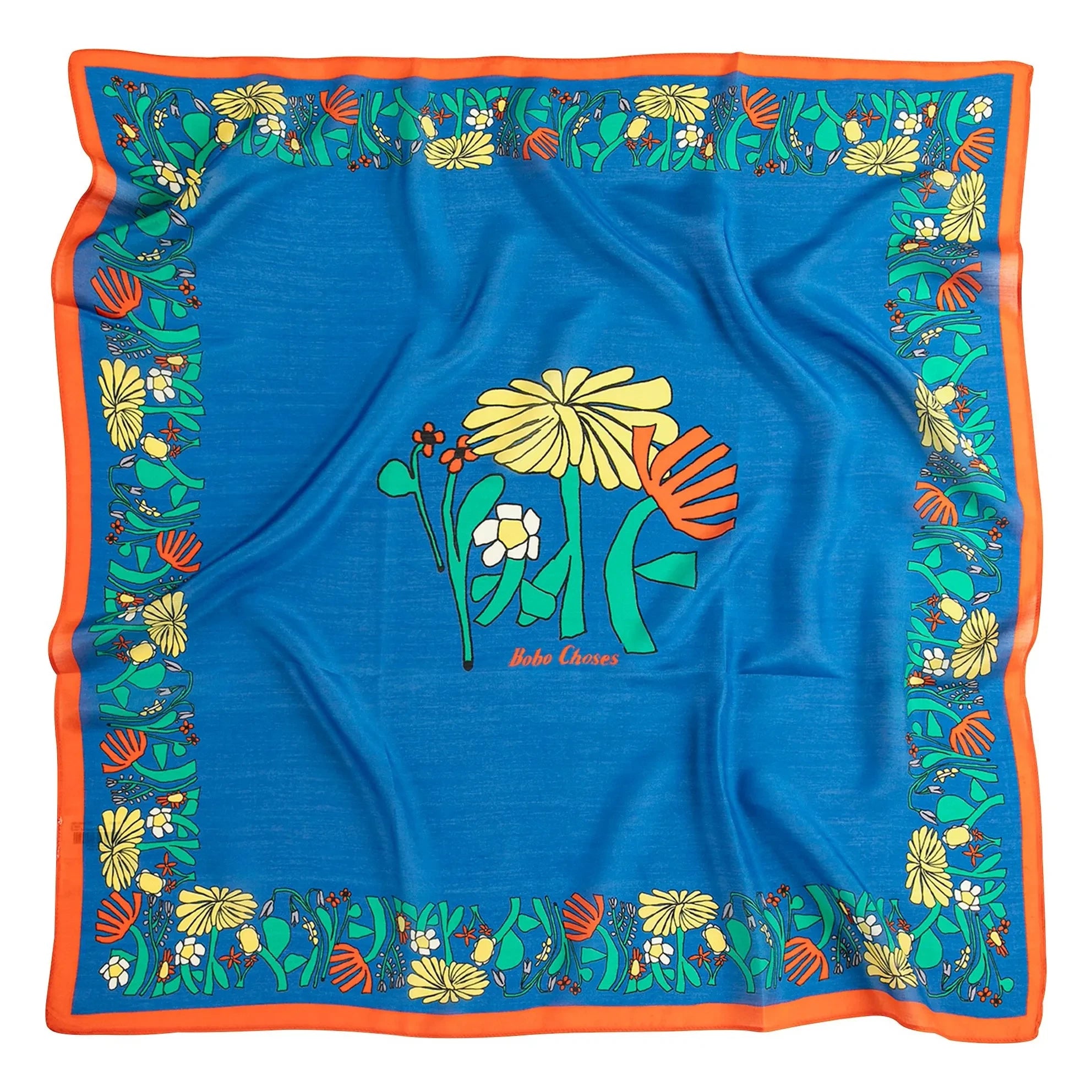 Bobo Choses - Pañuelo herbalista de seda y algodón azul