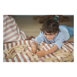 Play and Go - Bolsa/Manta de juego Noomad - Rayas | Mostaza