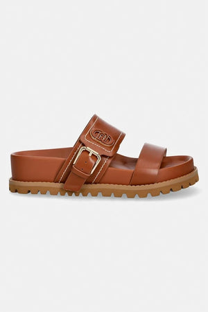 Liu Jo Chanclas de dedo de piel LIVIA 02 para mujer