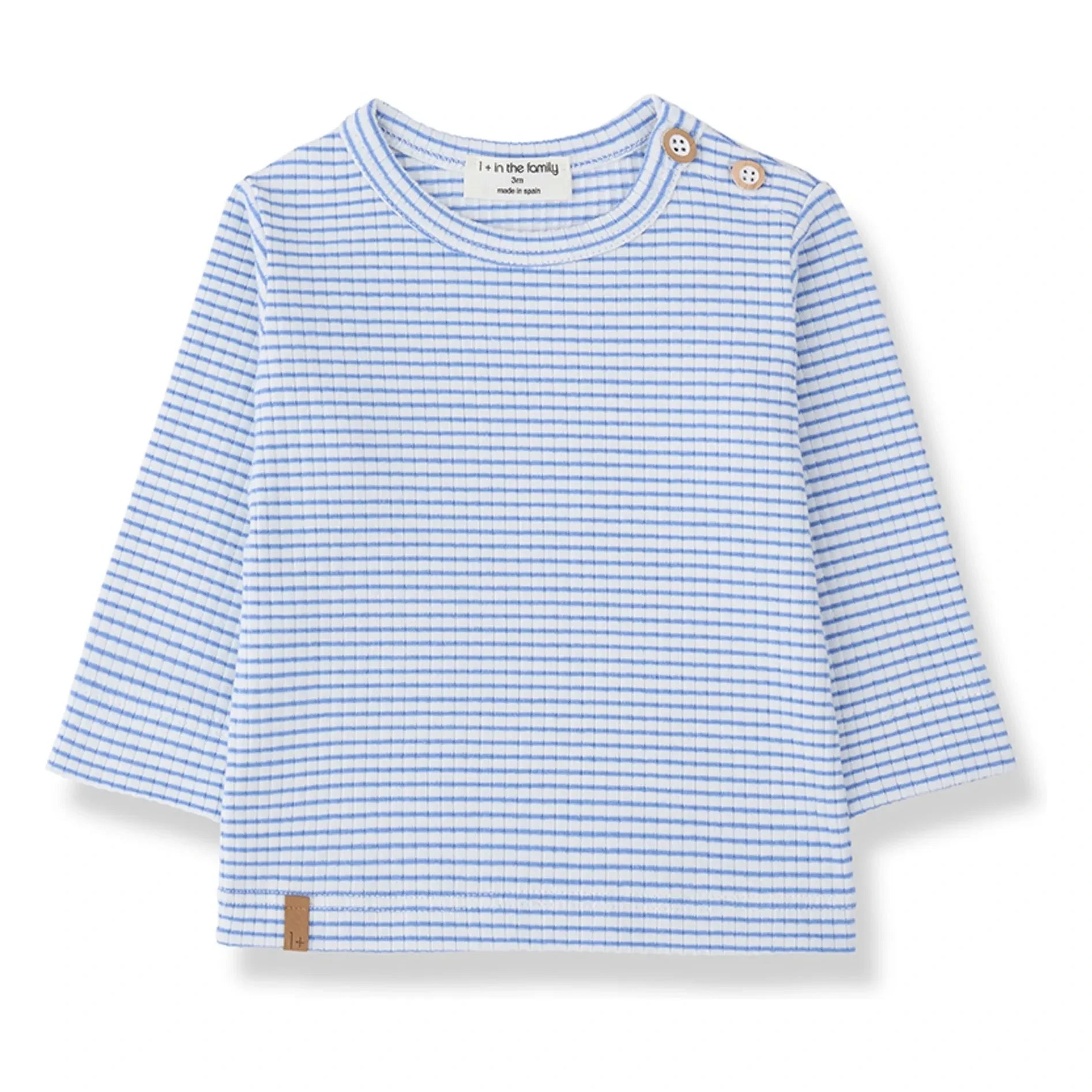 1+ in the family - Camiseta acanalada Perello | Azul claro