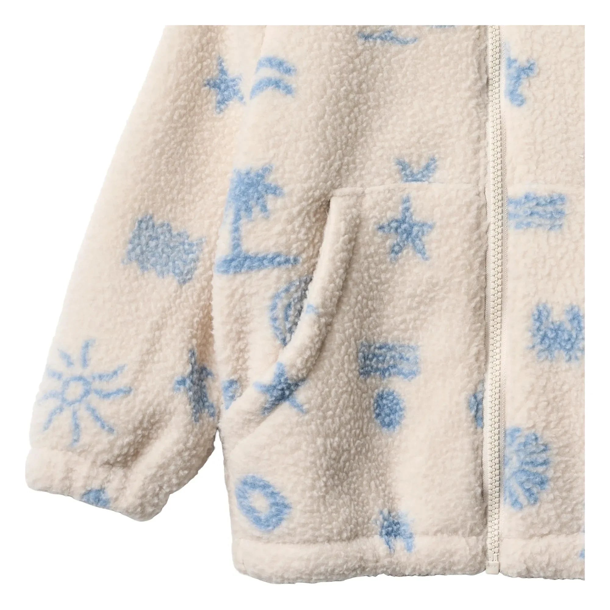Wheat - Chaqueta Sherpa de fibra reciclada Helge Beach | Crudo