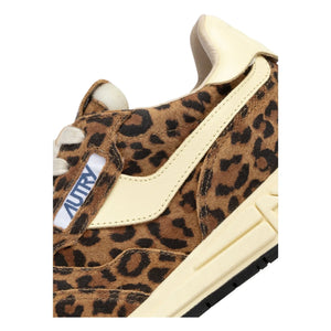 Autry - Zapatillas deportivas Reelwind de ante de leopardo | Marrón