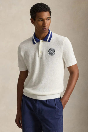 Polo Ralph Lauren pulóver de algodón de manga corta para hombre Wimbledon