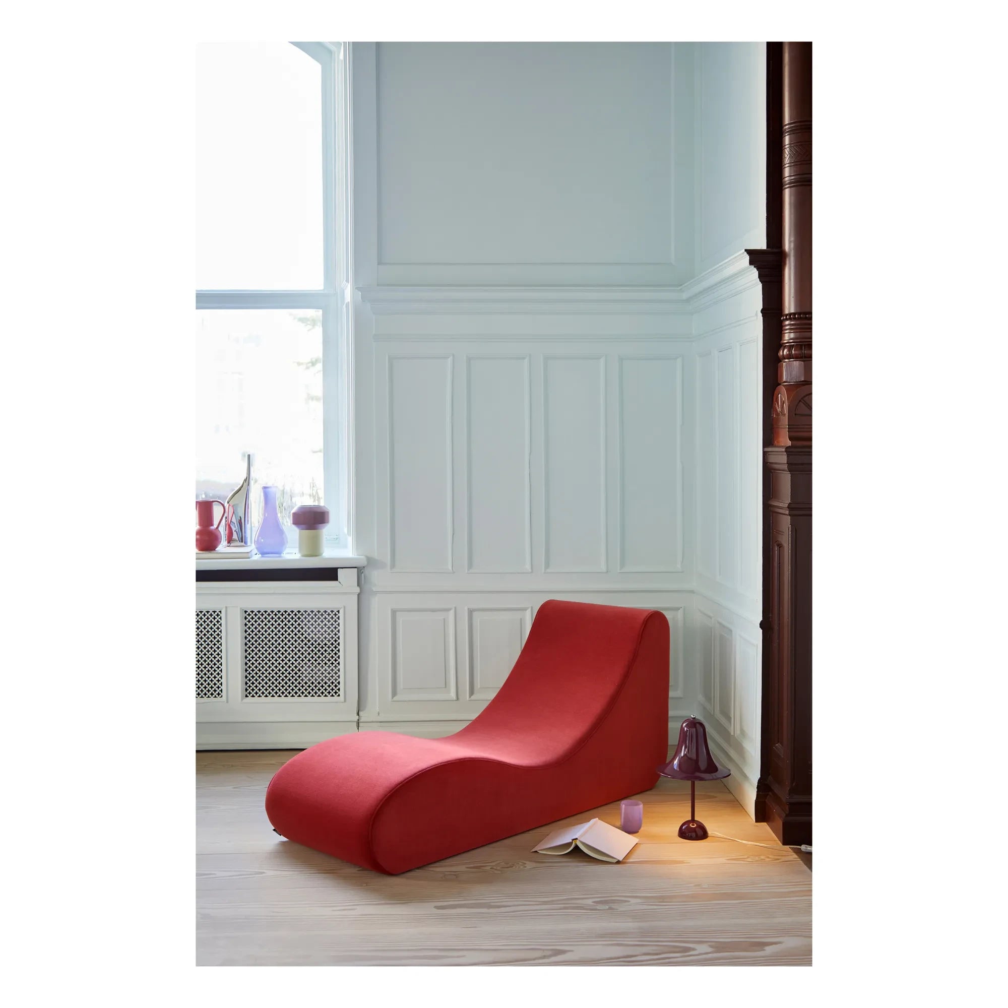 Verpan - Tumbona Welle 4 | Rojo