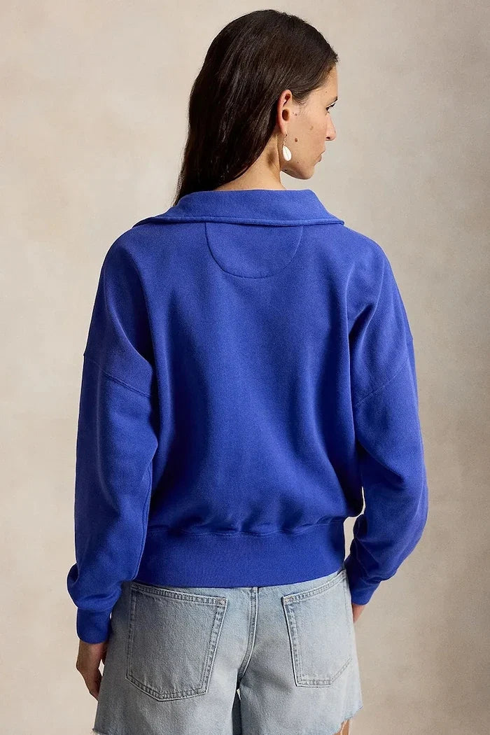 Sudadera con cremallera de algodón para mujer Polo Ralph Lauren