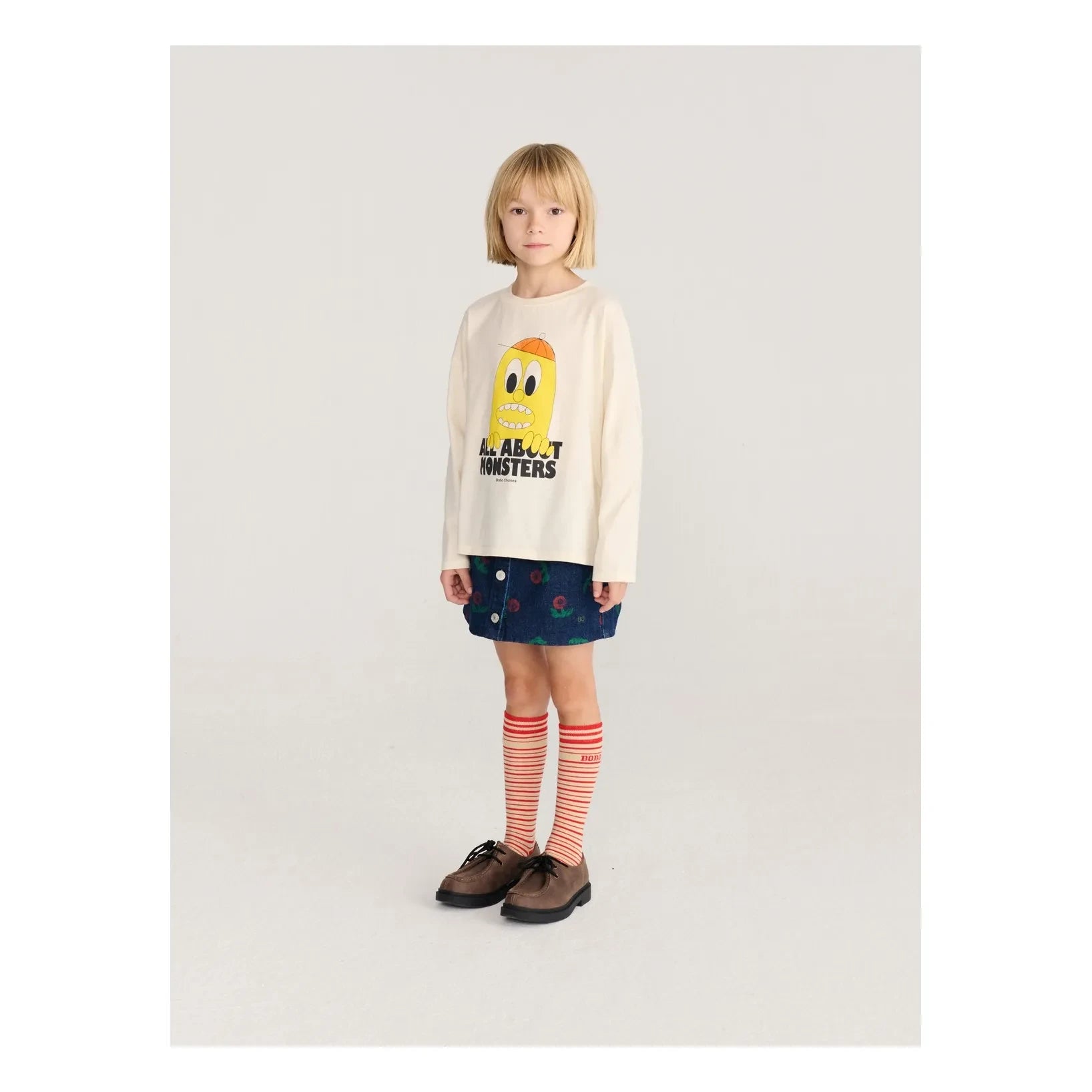 Bobo Choses - Camiseta Lemon All About Monsters de Algodón Orgánico | Crudo